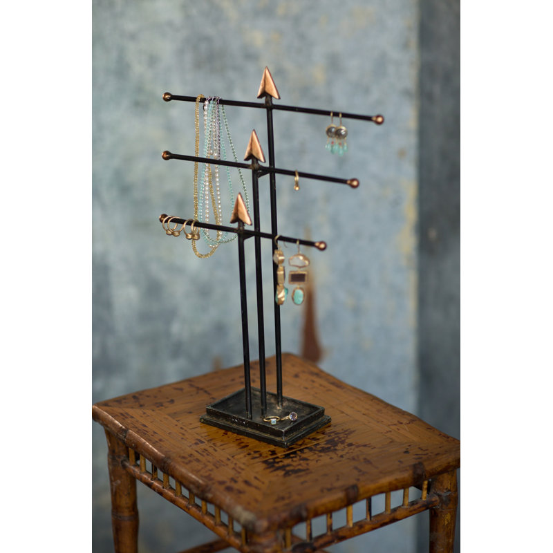 Wrought Studio Iron 3Tier Jewelry Stand & Reviews Wayfair